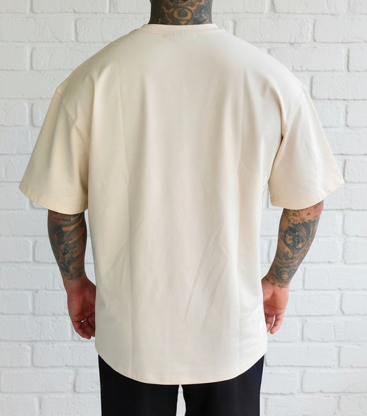 Rippy's Beige tall tee back