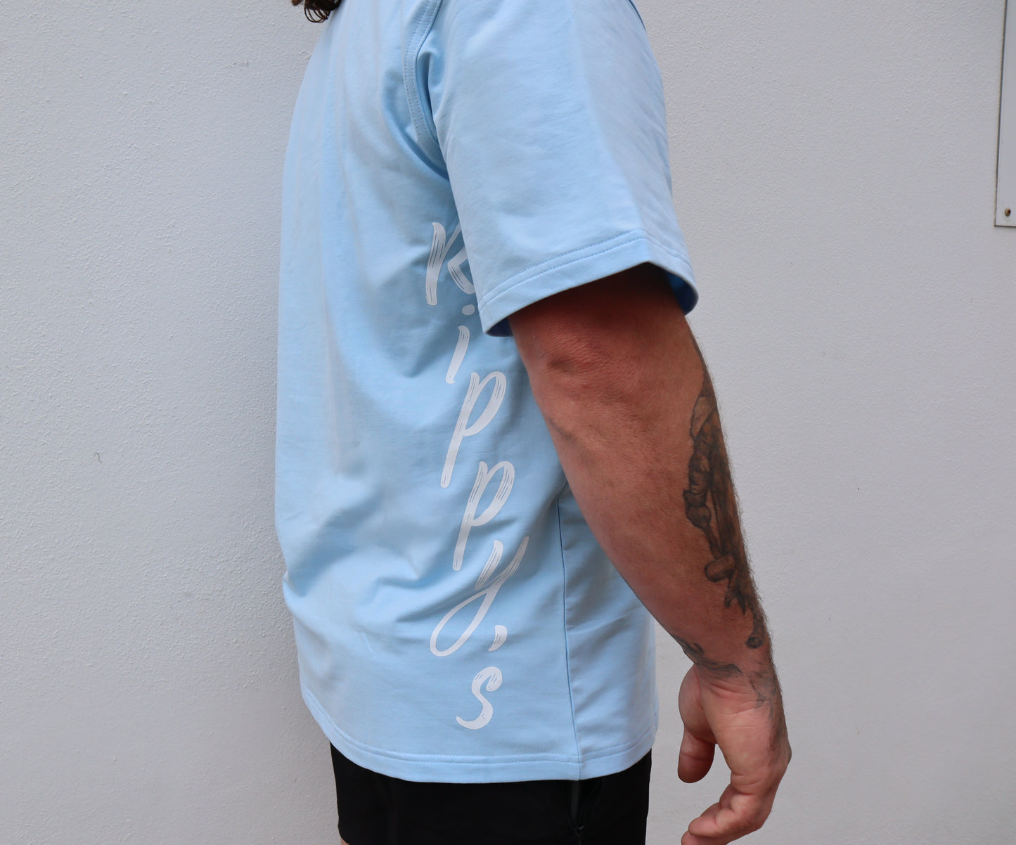 Rippy’s Limited Edition Tall Tees – Blue & Pink Drop