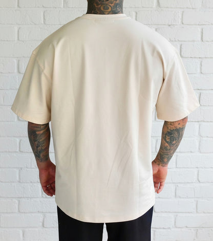 Rippy's Beige tall tee back